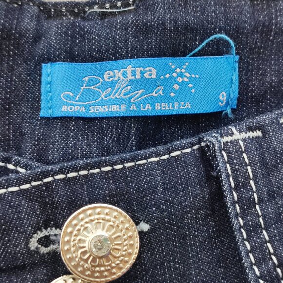 Belleza jeans women's junior size 9 ink blue colour high waist skinny straight - Picture 6 of 14